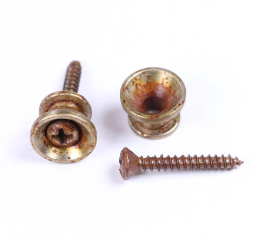 AGP ™ - Stratocaster ® Telecaster ® - Aged Relic Nickel Strap Buttons #3112641