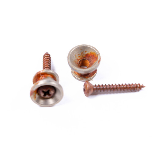 AGP ™ - Stratocaster ® Telecaster ® - Aged Relic Nickel Strap Buttons #3222646