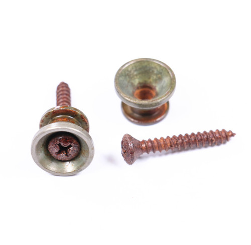 AGP ™ - Stratocaster ® Telecaster ® - Aged Relic Nickel Strap Buttons #462639