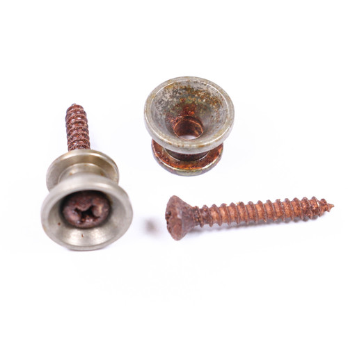 AGP ™ - Stratocaster ® Telecaster ® - Aged Relic Nickel Strap Buttons #462641