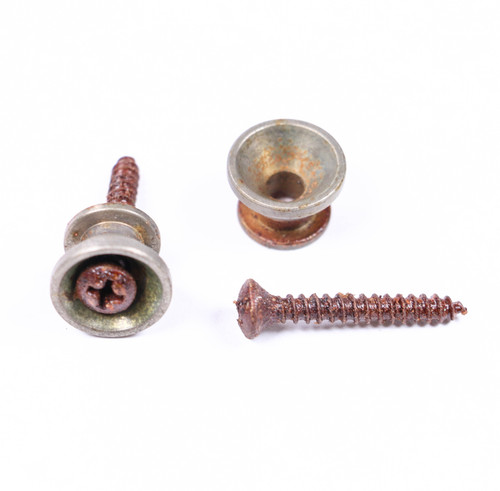 AGP ™ - Stratocaster ® Telecaster ® - Aged Relic Nickel Strap Buttons #462646