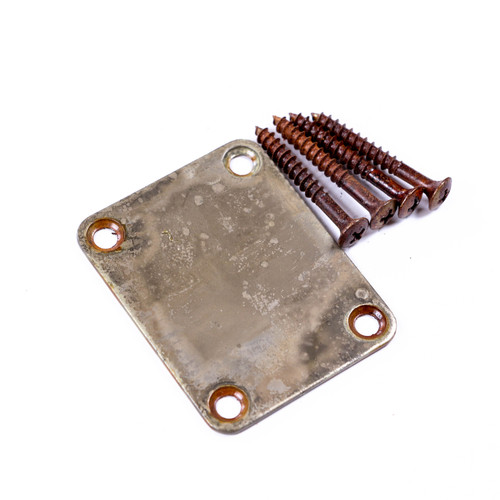 AGP ™ - Tele ® Strat® Aged Relic Guitar Neck Plate & Screws #4212644