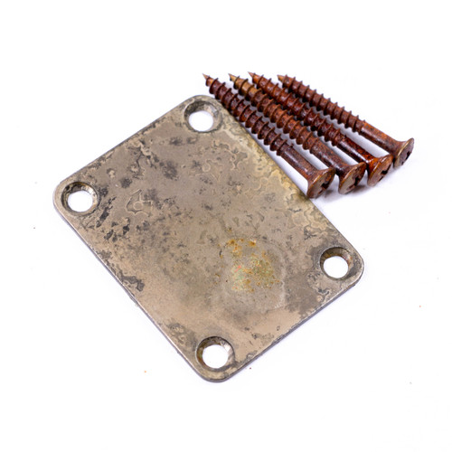 AGP ™ - Tele ® Strat® Aged Relic Guitar Neck Plate & Screws #4212650