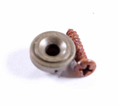 AGP ™ Vintage Round String Tree and Screw Relic Aged Nickel For Tele-Style Electric Guitars #521269
