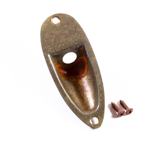 AGP ™ Aged Relic Jack Plate Part For Strat-Style Electric Guitars 5212626