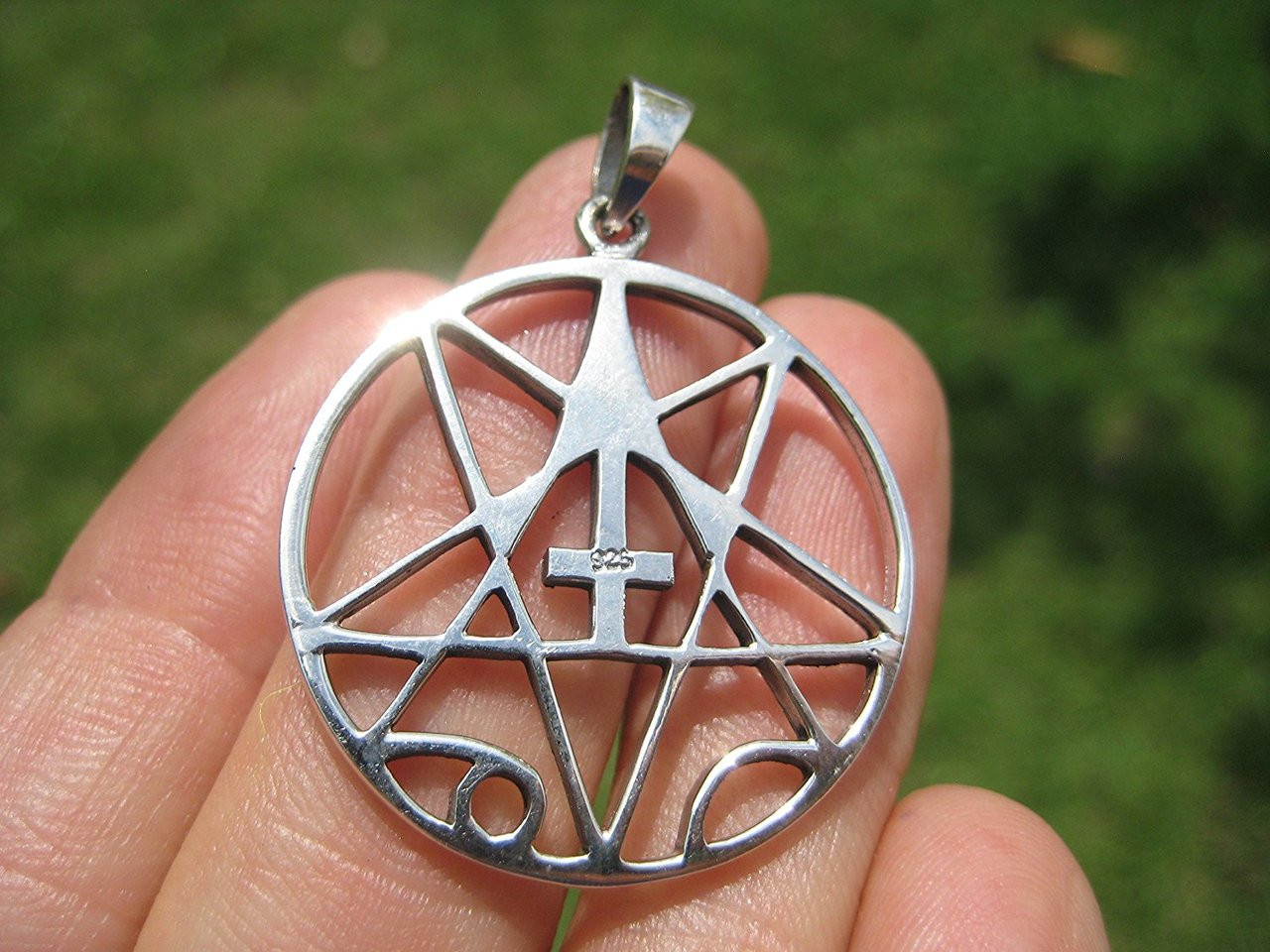 Inverted Cross & Pentagram Pendant
