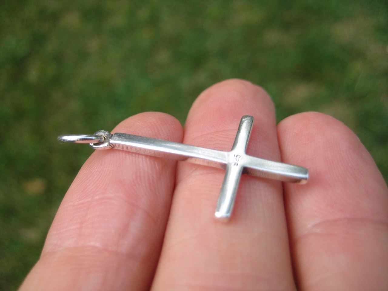 2 Long Silver UPSIDE down CROSS Satanic Necklace. – xtc-jewelry