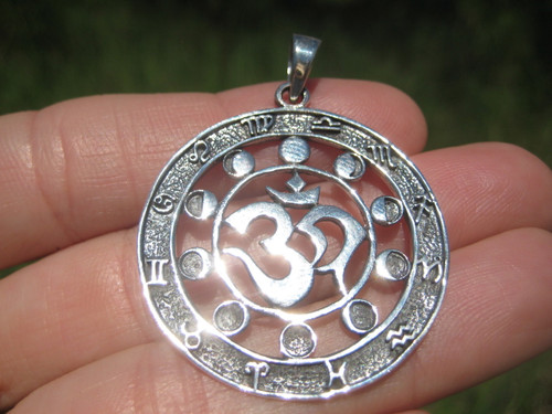 Image 1 925  Ohm Zodiac Pendant Necklace Lunar Calendar