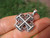 925 Sterling Silver Jerusalem Cross Fivefold Cross Crusaders Cross Emblem Medal Pendant Necklace A12