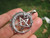 925 Silver Dragon Pentagram Pendant Wicca Necklace A12