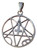 925 Silver Pentacle Inverted Cross Pentagram Magic Witch Goth Gothic Pendant Necklace A12