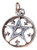 925 Sterling Silver Wicca Pentagram Pendant Necklace A30