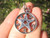 925 Sterling Silver Wicca Pentagram Pendant Necklace A30