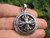 925 Silver Viswa Vajra Dorje Mandala pendant necklace jewelry art A3