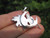 925 sterling silver fairy on moon pendant necklace A3