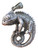 925 Silver Jackson Camelian Gecko Lizard Pendant necklace Jewelry Art