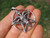 925 Silver Goat Baphomet Pentagram Pendant Necklace A12