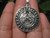 925 Sterling Huginn Muninn Raven birds of Odin Viking Germanic Runes Pendant A7