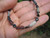 925 Silver Old Roman Glass Onyx Bead necklace Afghanistan A140