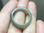 Natural Jadeite Jade ring Thailand stone art size  9.5 A648