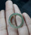 Natural  Grade A  Jadiete  Jade ring stone carving  Size 8.25 A7790