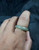 Natural  Grade A  Jadiete  Jade ring stone carving  Size 8 A7796