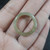 Natural  Grade A  Jadiete  Jade ring stone carving  Size 8.25 A7124