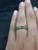 Natural  Grade A  Jadiete  Jade ring stone carving  Size  6.75   A7127