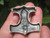 925 Silver Viking Mjolnir Mjolhner Odin Hammer of Thor Pendant A23