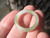 Natural Green White Jade Ring Myanmar Jewelry Art Size 7 US A419
