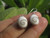 925 Silver Shiva eye shell earrings earring Thailand jewelry art A7
