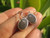 925 Silver Shiva eye shell earrings earring Thailand jewelry art A7