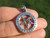 925 Sterling Silver Wicca Inverted Pentagram Pendant Necklace A32