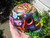 Painted Ceramic Skull Day of the Dead Taxco Mexico A9273