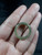 Natural  Grade A  Jadiete  Jade ring stone carving  Size 8.25   A7145