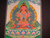 Mixed gold Pink Shakyamuni Buddha Thangka Thanka painting Nepal Art A22