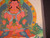 Mixed gold Pink Shakyamuni Buddha Thangka Thanka painting Nepal Art A22