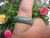 Large Natural Jadeite Jade Ring Thailand Jewelry Art Size 6.75 EB 434