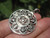 925 Silver Viswa Vajra Nine Spiritual Symbols Buddhist Pendant Necklace A15