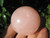 Natural Rose Quartz stone ball Mineral art carving Vietnam A35