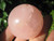 Natural Rose Quartz stone ball Mineral art carving Vietnam A35