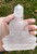 Large Natural Quartz Crystal Buddha Statue India Size 5.3" CH7342