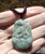 Natural Jadeite Jade snake cobra pendant necklace CH63