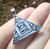 925 Silver seeing eye Egyptian Sun God pendant CH92