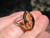 925 Silver Chiapas Amber Ring Taxco Mexico Size 7.75 US  A3454