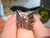 .925 Silver butterfly ring, Taxco, Mexico, Size 8.25 Adjustable A3886