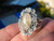 925 Silver Golden Rutile Quartz Ring Taxco Mexico Size 7 A6385 