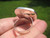 925 Silver Natural Agate Ring Taxco Mexico Size 7 Adjustable A2864