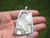 Large 925 Silver Black Rutile Quartz Pendant Necklace Taxco Mexico A2116