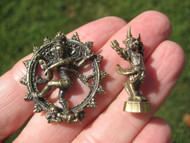 Set 2  Turtle Shiva Garuda Bird Buddhist Blessing Amulet Statue Pendant A2536